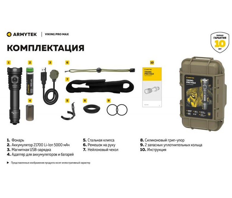 Ліхтар Armytek Viking v4 Pro MAX Фото 3